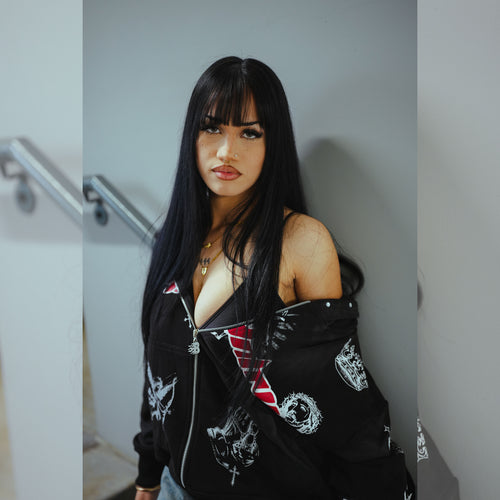 Divine Mercy Redline Zip Hoodie